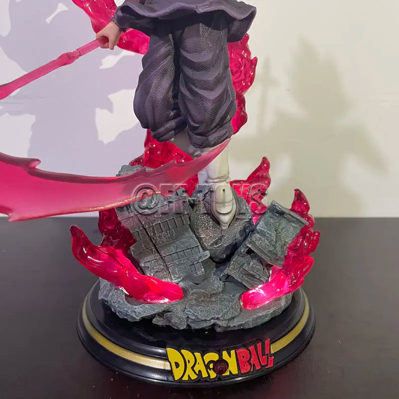 28CM Dragon Ball Z Zamasu Figure Black Goku PVC Action Figures GK Statue with Light Base Collection Model Toys for Children Gift 28CM Dragon Ball Z Zamasu Figure Black Goku PVC Action Figures GK Statue with Light Base Collection Model Toys for Children Gift